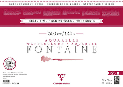 Fountain package 4 fringed edges 25F 56x76cm 300g fine grain