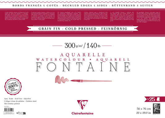 Fountain package 4 fringed edges 25F 56x76cm 300g fine grain