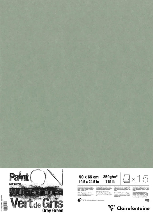 PaintON Green of Grey Paket 15F 50x65cm 250g - Grün von Grau (2er-Pack)