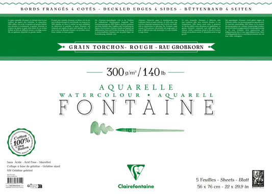 Fountain Paket 4 fring Kanten 5F 56x76cm 300g Korn Handtuch