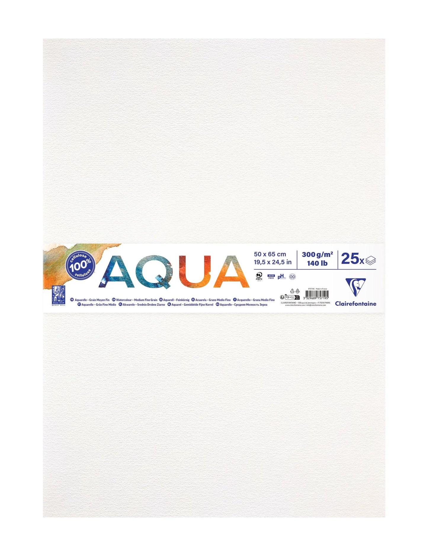 Pacchetto Aquapad oro 25F 50x65cm 300g