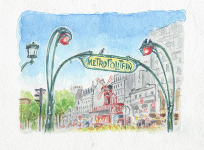 Aquarelle vorgefertigt Paris Block verklebt 15F 10x15cm 300g (5er-Pack)