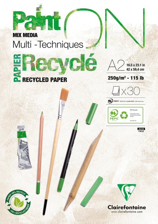 PaintON Recycelter Block verklebt 30F A2 250g