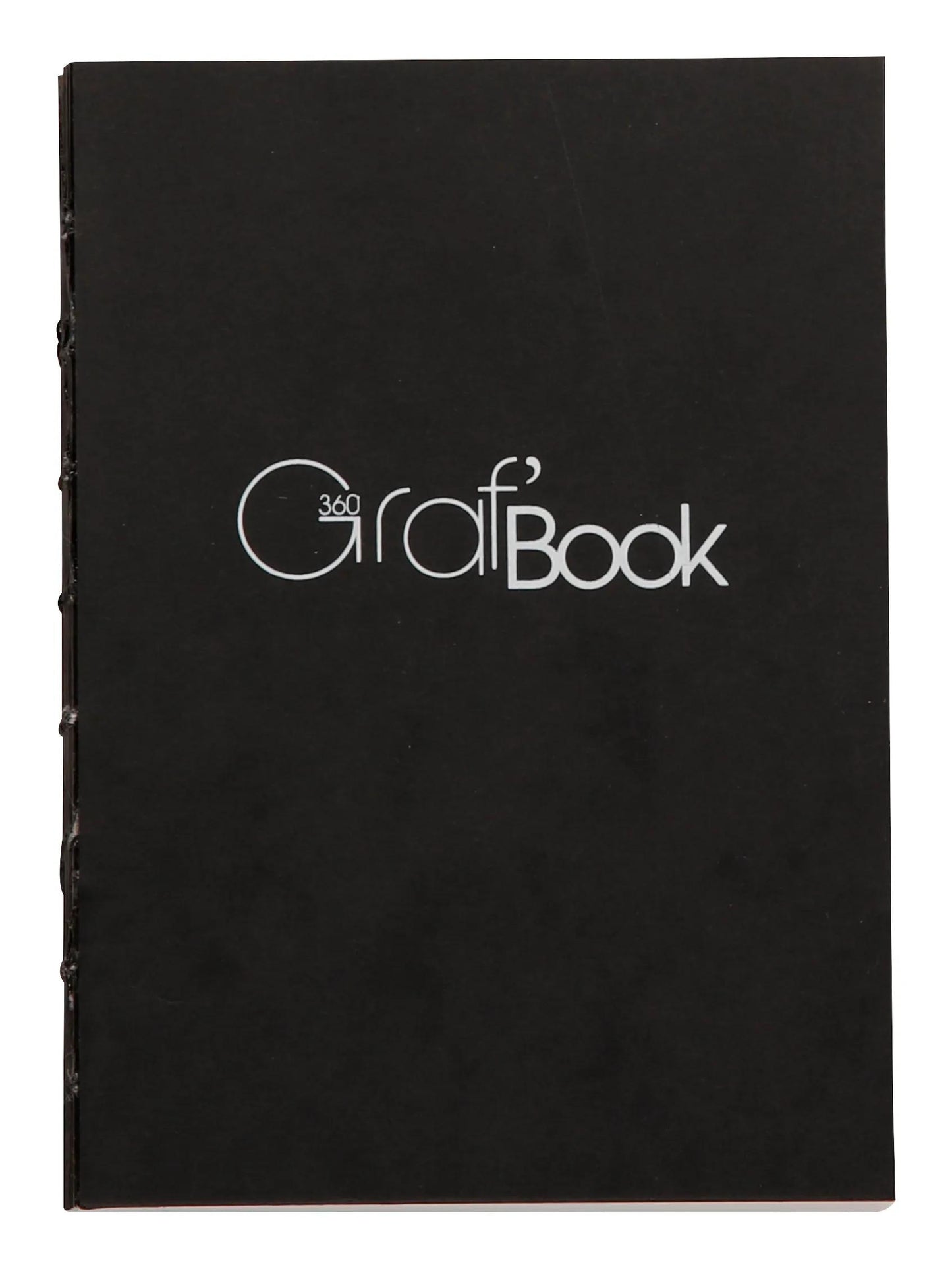Graf'Book 360 notebook cucito indietro 100F A6 100g F - Nero (Pacchetto x5)