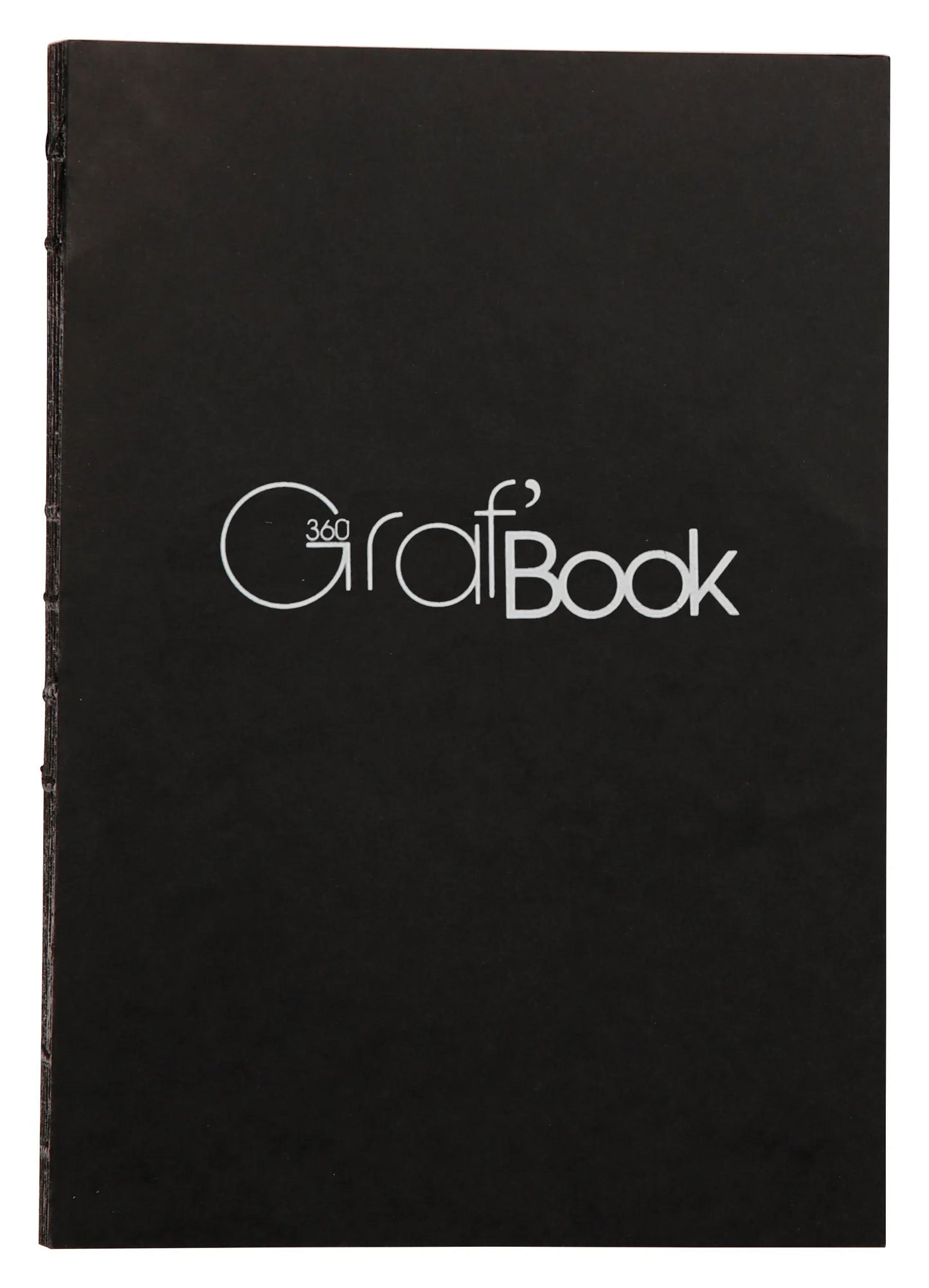 Graf'Book 360° carnet cousu dos brut 100F A5 100g F - Noir (Lot x5)