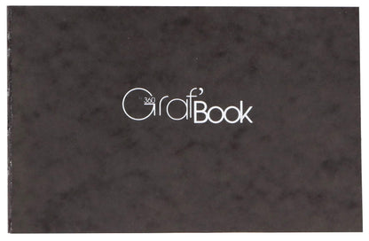 Graf'Book 360 notebook cucito indietro 100F 11x17cm 100g I - Nero (confezione da 5)