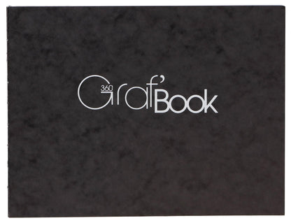 Graf'Book 360° Notizbuch vernäht 100F 15.2x21cm 100g I - Schwarz (5er-Pack)