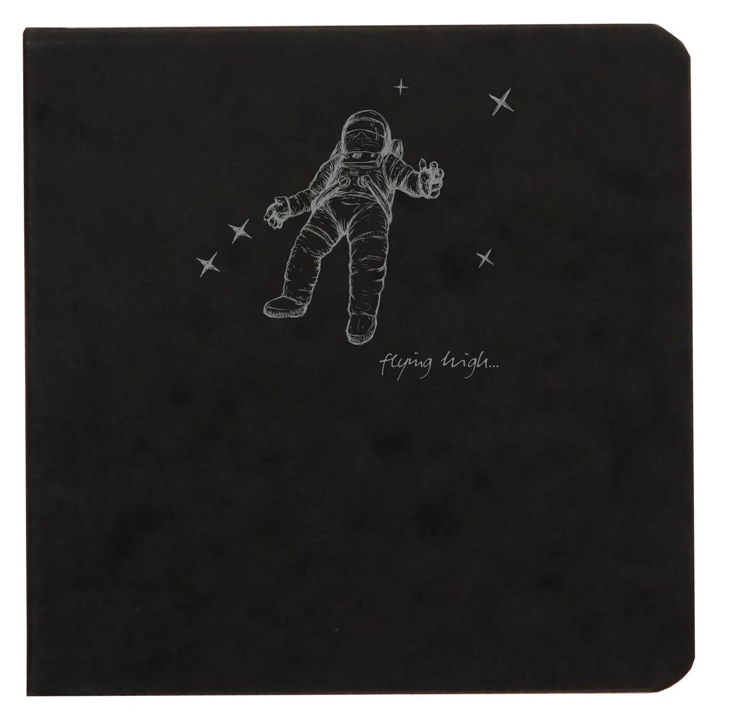 Flying Spirit square backbook 50F 10.5x10.5cm 90g - Black (Pack x5)