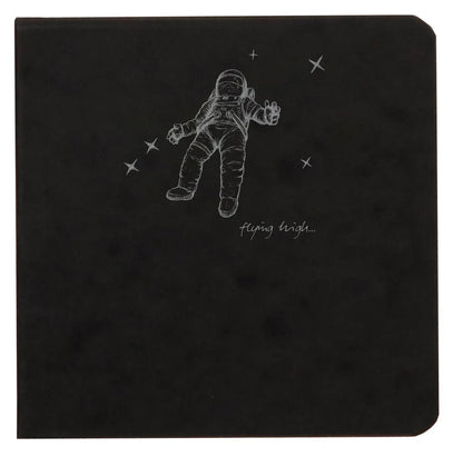 Flying Spirit quadrato backbook 50F 10.5x10.5cm 90g - Nero (confezione da 5)