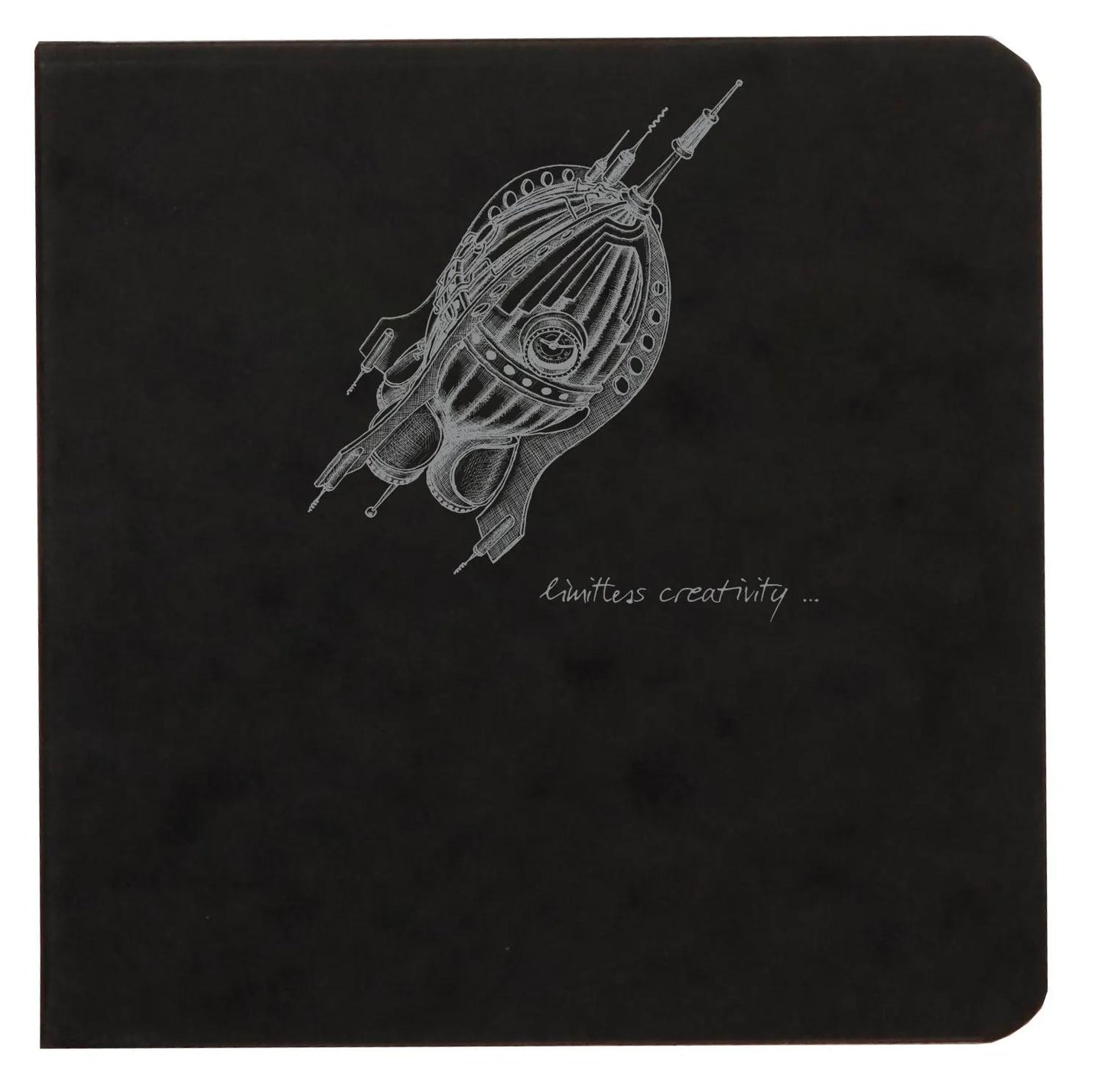 Flying Spirit square backbook 50F 10.5x10.5cm 90g - Black (Pack x5)