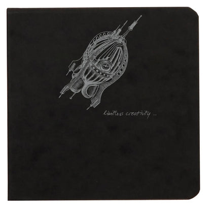 Flying Spirit quadrato backbook 50F 10.5x10.5cm 90g - Nero (confezione da 5)