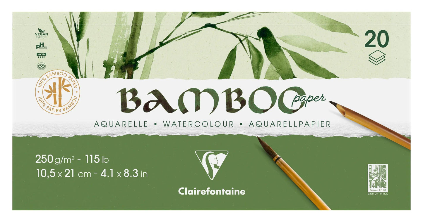 Bamboo block glued 2 sides 20F 21x10,5cm 250g (Pack x2)
