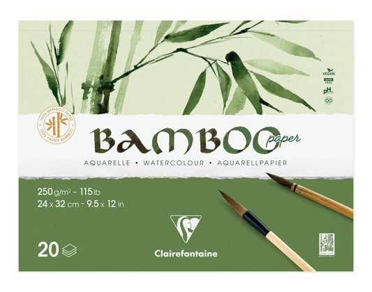 Bamboo block glued 2 sides 20F 32x24cm 250g (Pack x2)