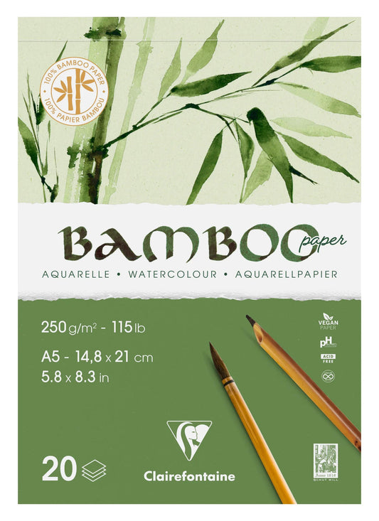 Bamboo block glued 1 side 20F A5 250g (Pack x4)