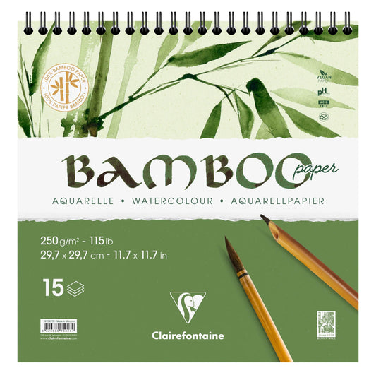 Bamboo spiral block 15F 29.7x29.7cm 250g (Pack x2)