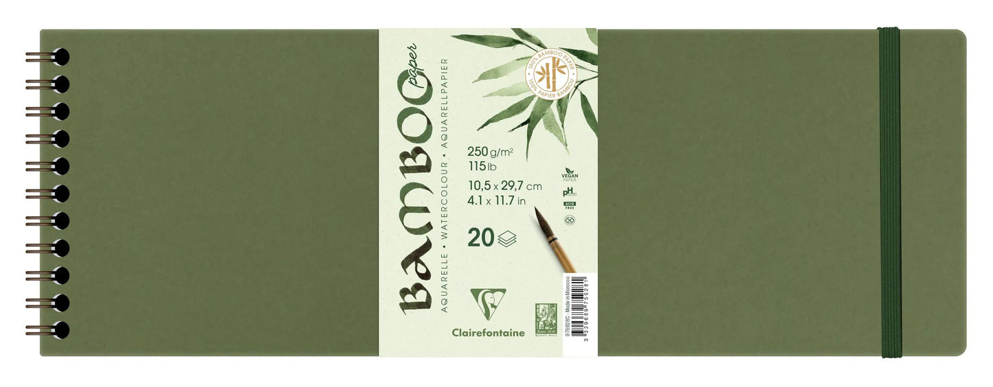 Bambusalbum Spirale 20F 29.7x10.5cm 250g (Paket x4)