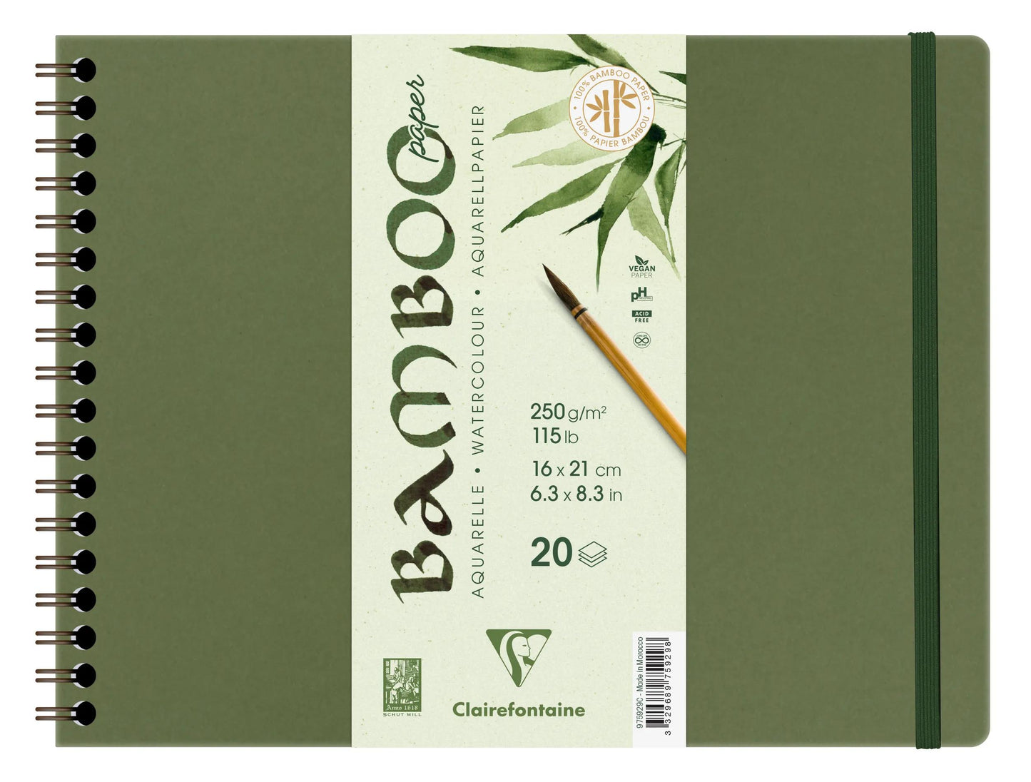 Bamboo Spiral album 20F 21x16cm 250g (Pacchetto x2)