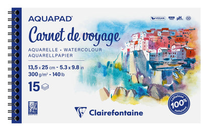 Aquapad Travel Book Album Spirale 15F 13.5x25cm 300g (2er-Pack)
