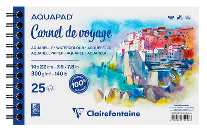 Aquapad Travel Book Spiralalbum 25F 14x22cm 300g (2er-Pack)