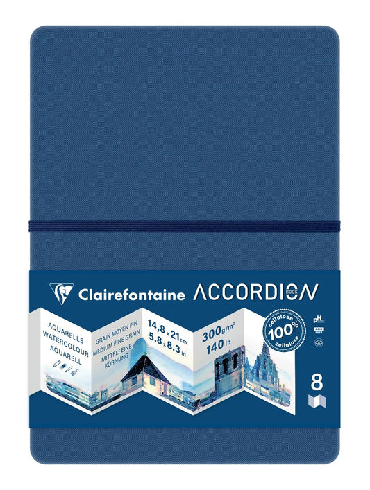 Akkordeon Buch Akkordeon 9F A5 300g - Blau (Paket x4)