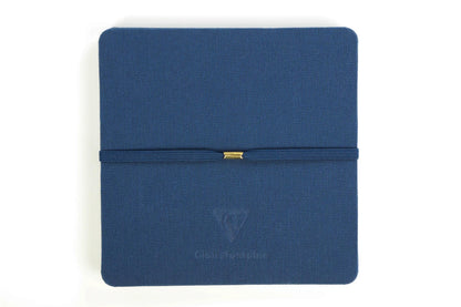Accordion Book carnet accordéon 9F 14x14cm 300g - Bleu (lot de 4)