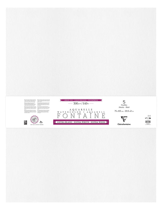 Fountain Extra White Grain Fine pack 5F 75x105cm 300g