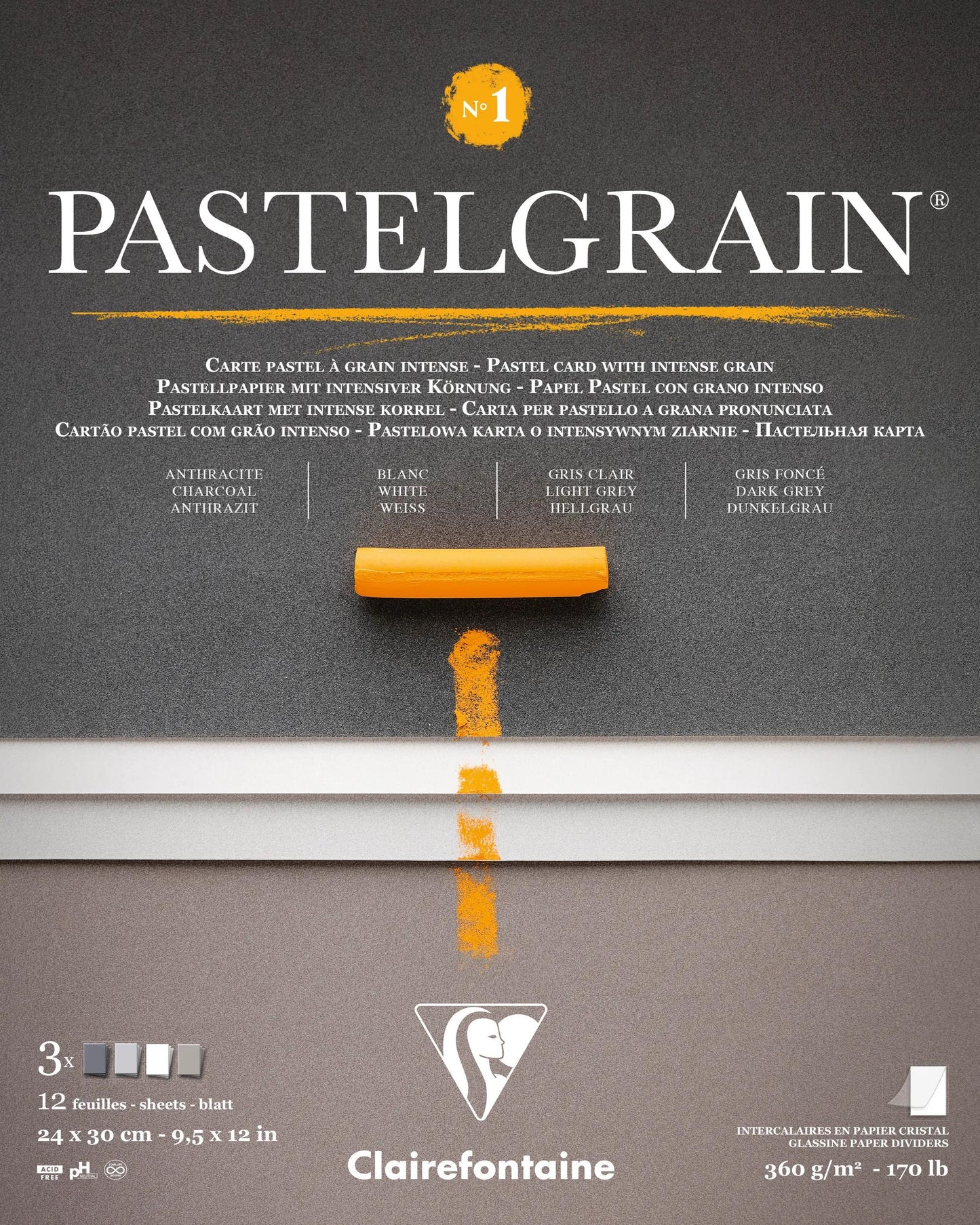 PastelGrain pasted block n°1 12F 24x30cm 360g