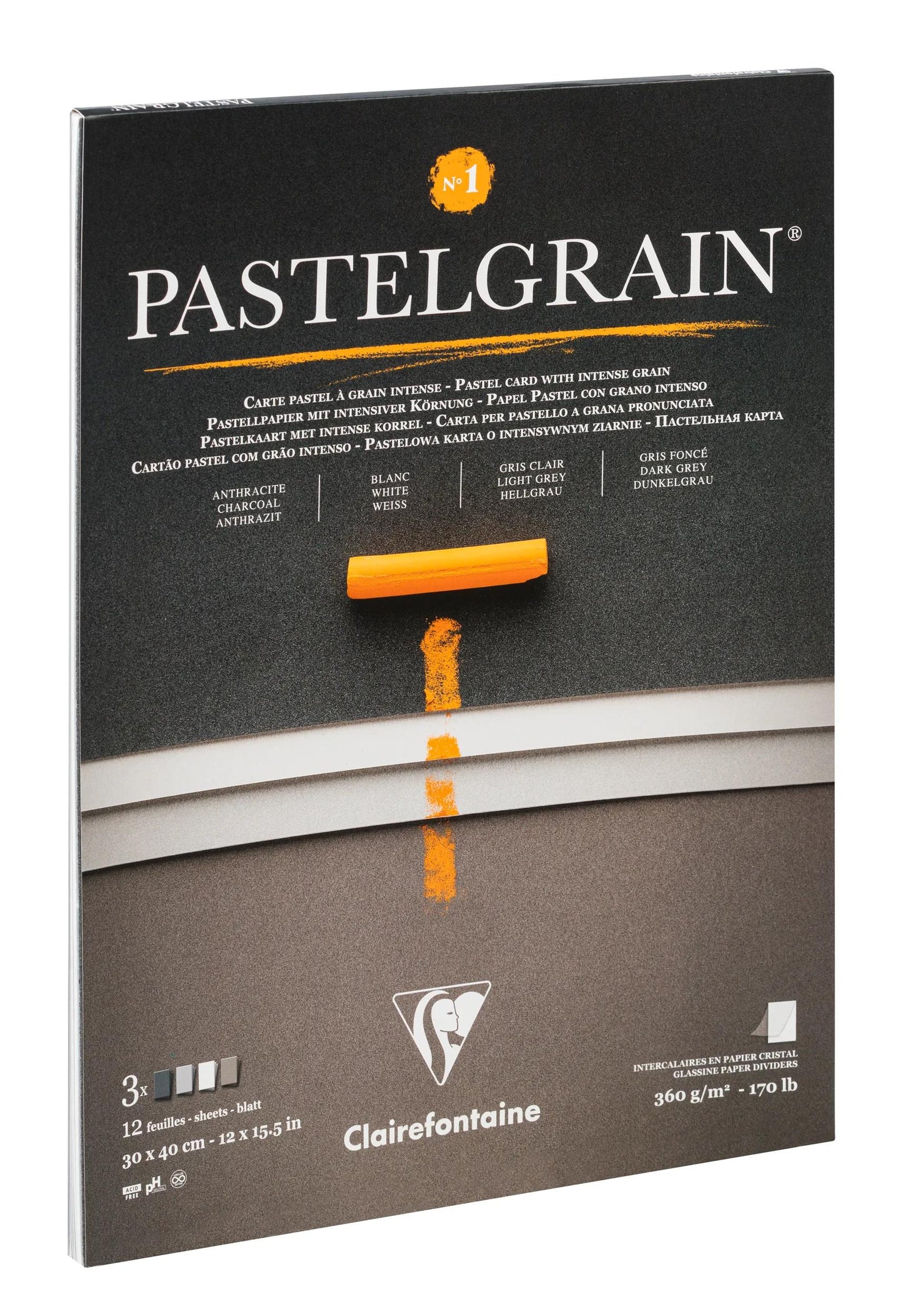 PastelGrain pasted block n°1 12F 30x40cm 360g