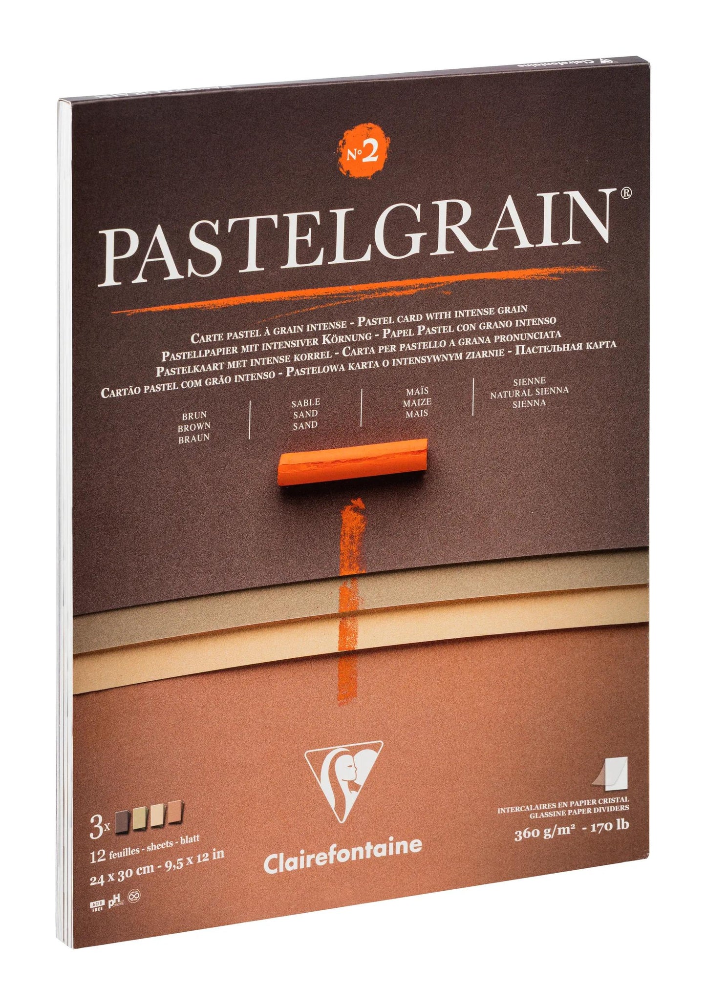 PastelGrain pasted block n°2 12F 24x30cm 360g