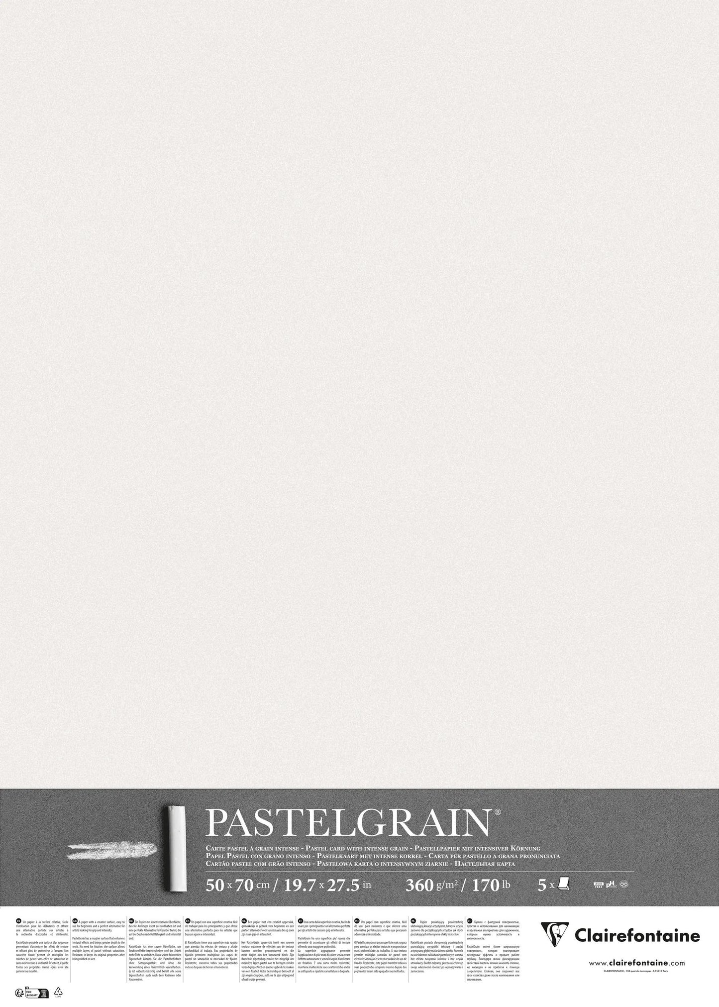 PastelGrain package 5F 50x70cm 360g - White