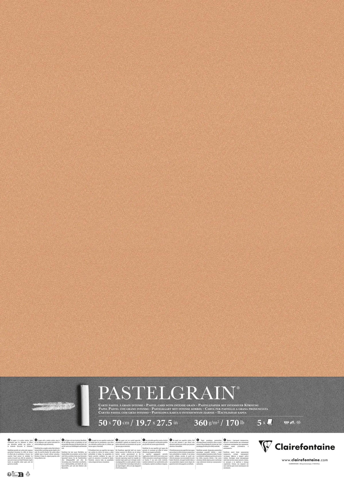 PastelGrain paquet 5F 50x70cm 360g - Sienne