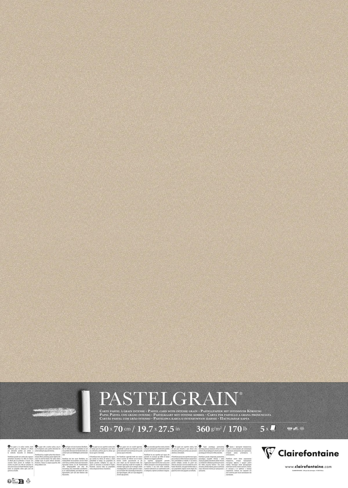 PastelGrain paquet 5F 50x70cm 360g - Sable