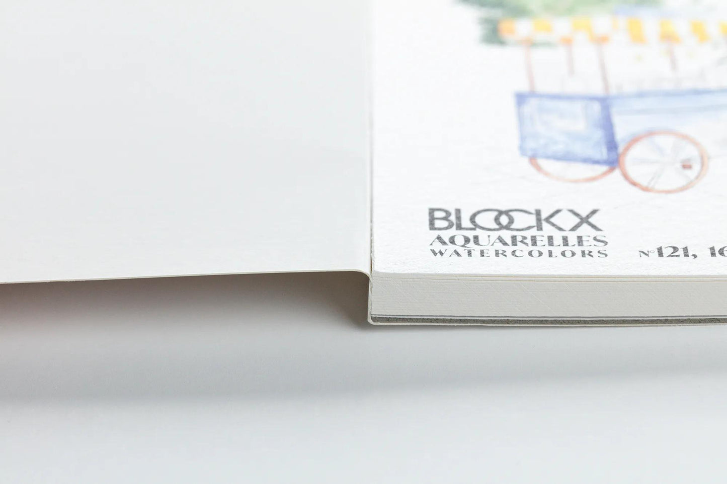 Bloc collé Aquarelle Prédessiné Gourmandises A5 15F 300g - New (Lot x5)