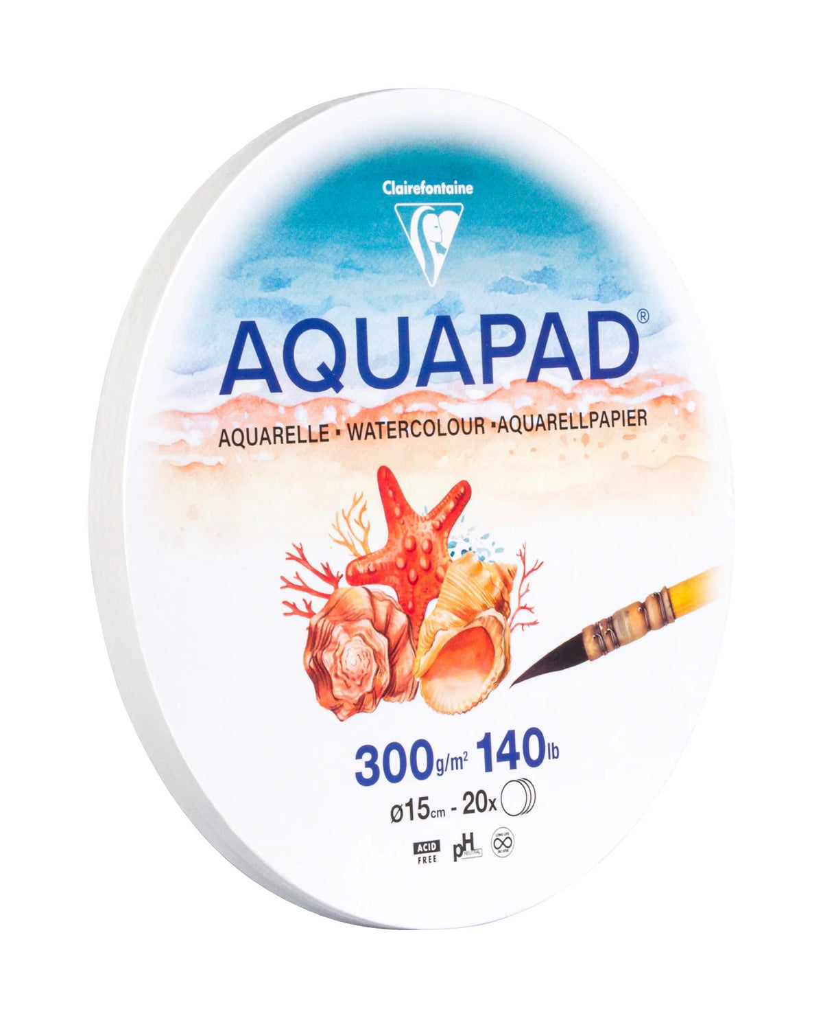Round sheets Aquapad watercolor paper Ø15cm 20F 300g - New (in bundle 2)