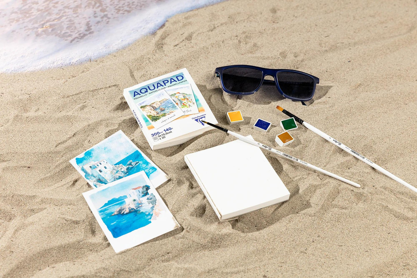 Aquapad Polaroid Aquarellblock 9x10.5cm 20F 300g - Neu (Paket x5)