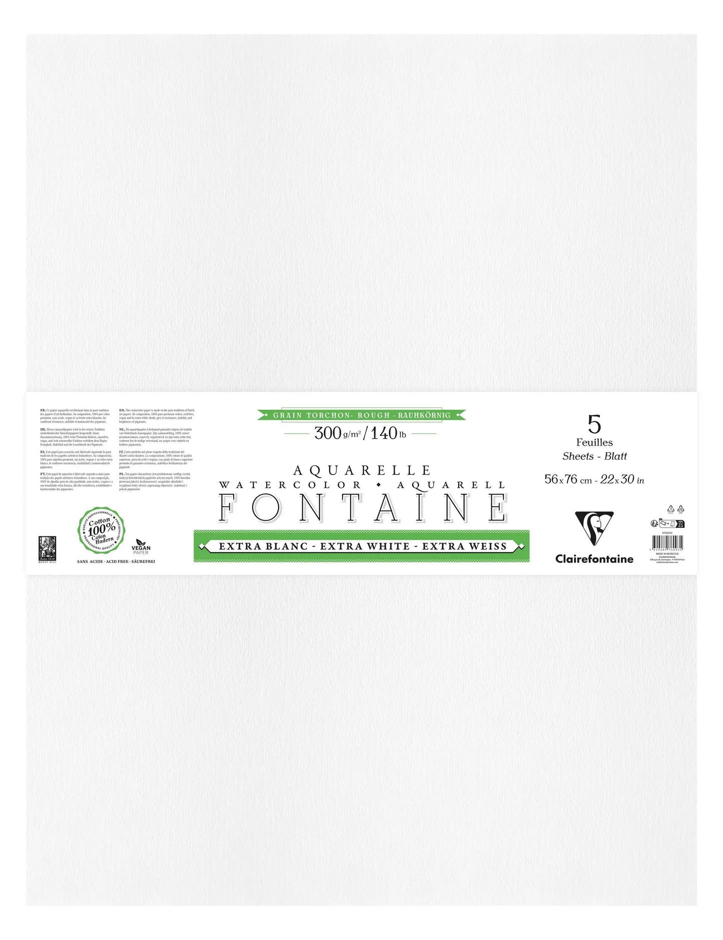 Fountain Extra White Grain Towel package 5F 56x76cm 300g