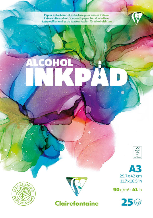 Bloc Alcohol Inkpad A3 25F 90g (Lot x5)