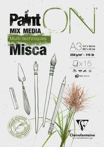PaintON Misca Block verklebt 15F A3 250g (2er-Pack)