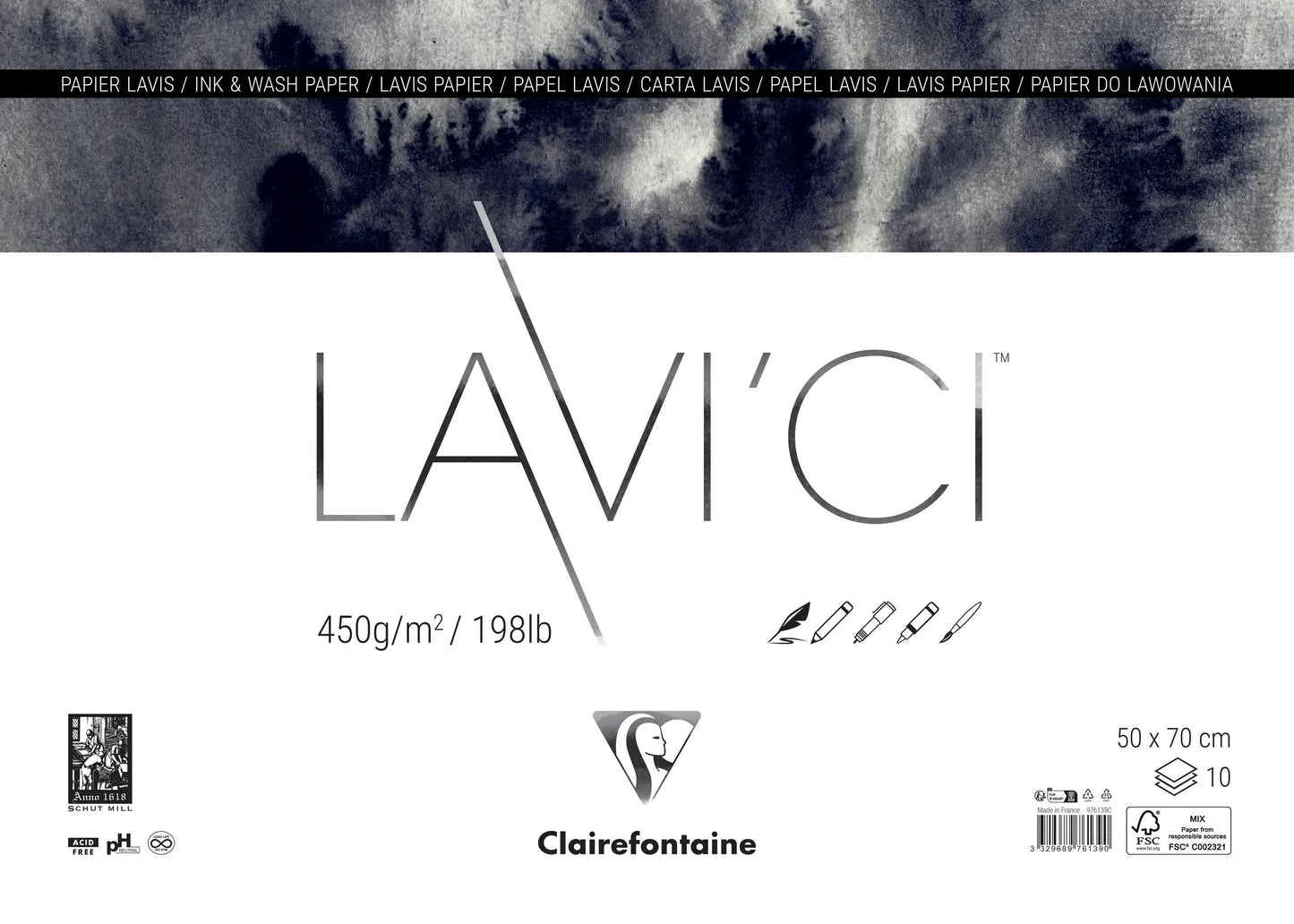 LAVI'Ci Pack 10F 50x70cm 450g - Elfenbein
