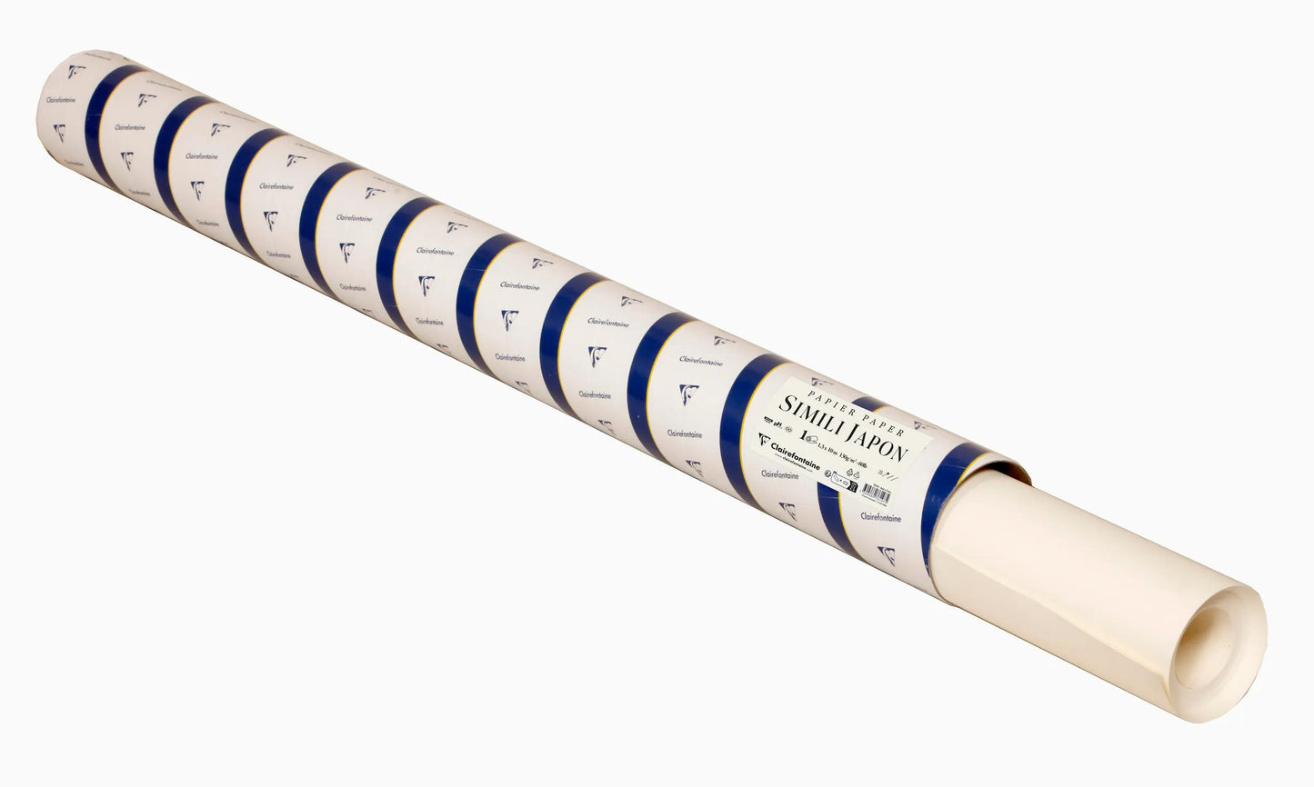 Simili Japon rouleau en tube 1,3x10m 130g - Ivoire