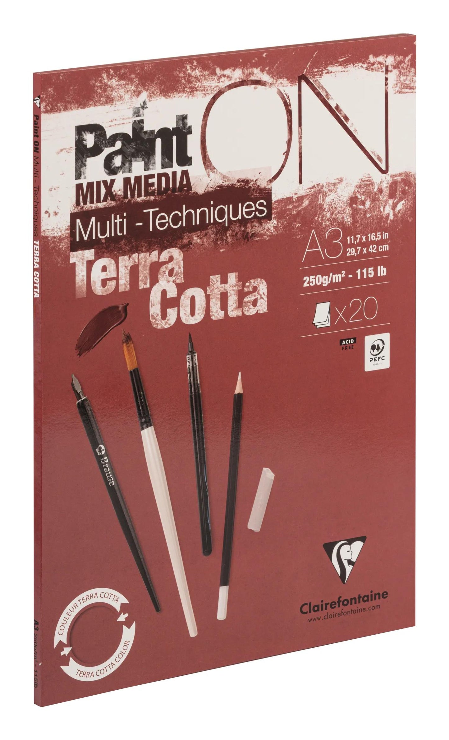 Painton TERRACOTTATA blocco incollato A3 20F (Pacchetto x2)
