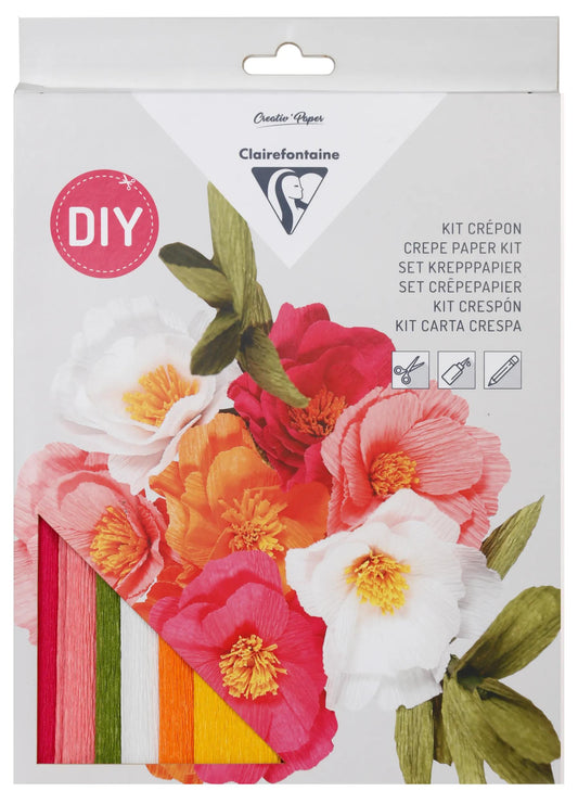KIT CREPON, Blumenstrauß 20,5x1,5x30cm - Sortiment (Paket x3)