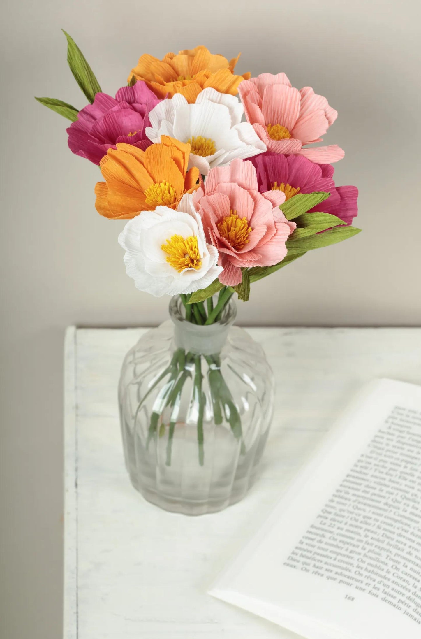 KIT CREPON, Blumenstrauß 20,5x1,5x30cm - Sortiment (Paket x3)