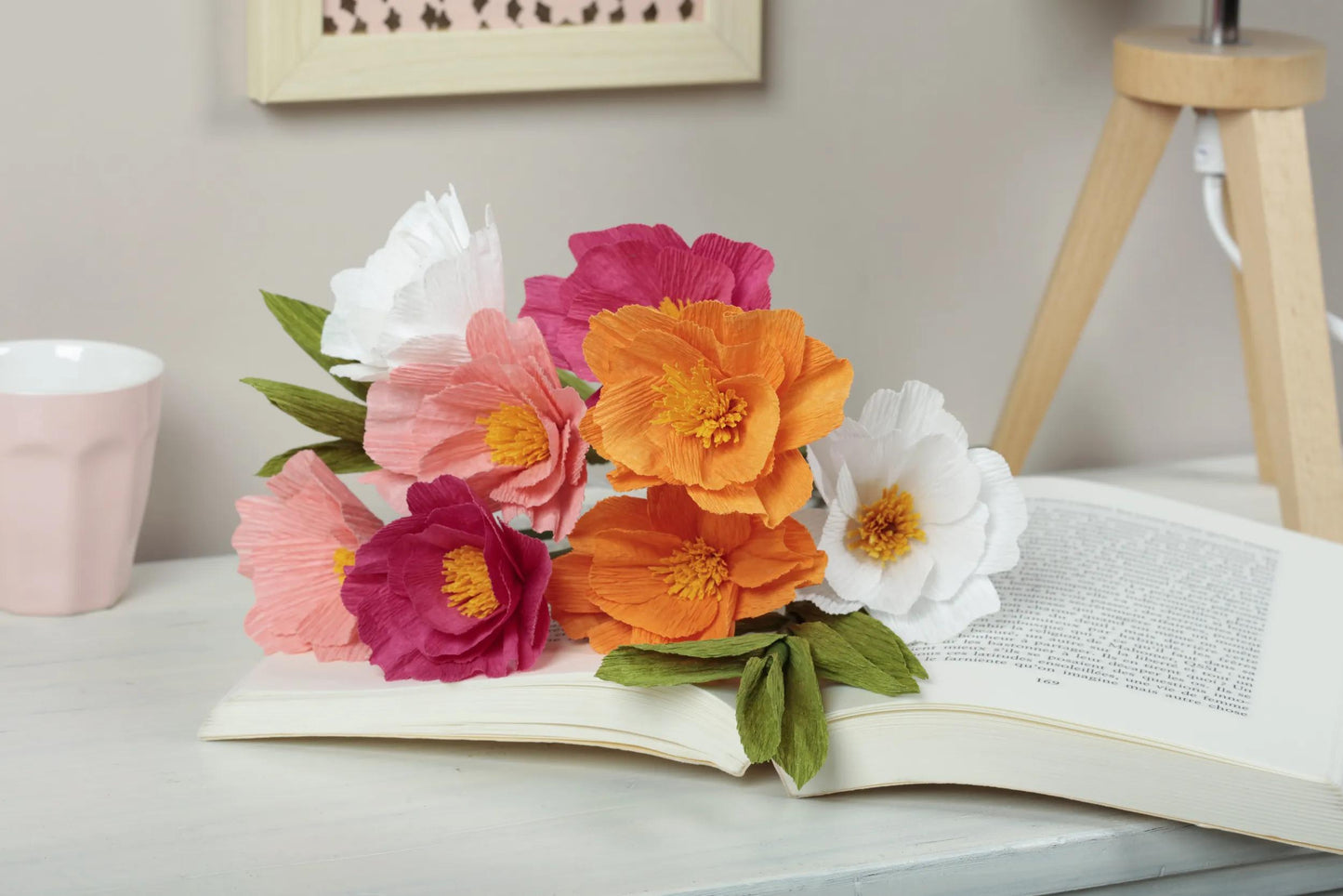 KIT CREPON, Blumenstrauß 20,5x1,5x30cm - Sortiment (Paket x3)