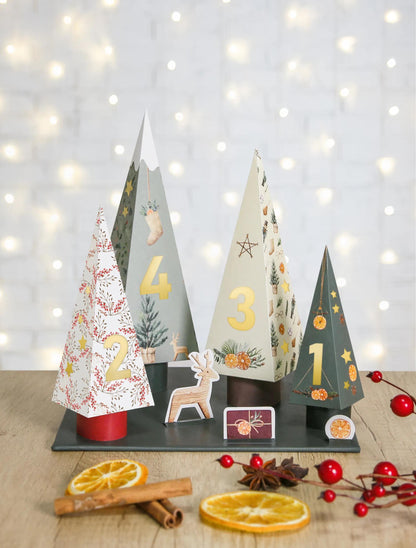 KIT DÉCOUVERTE, 20,6x1,9x29cm - Bougies de l'Avent (lot de 3)
