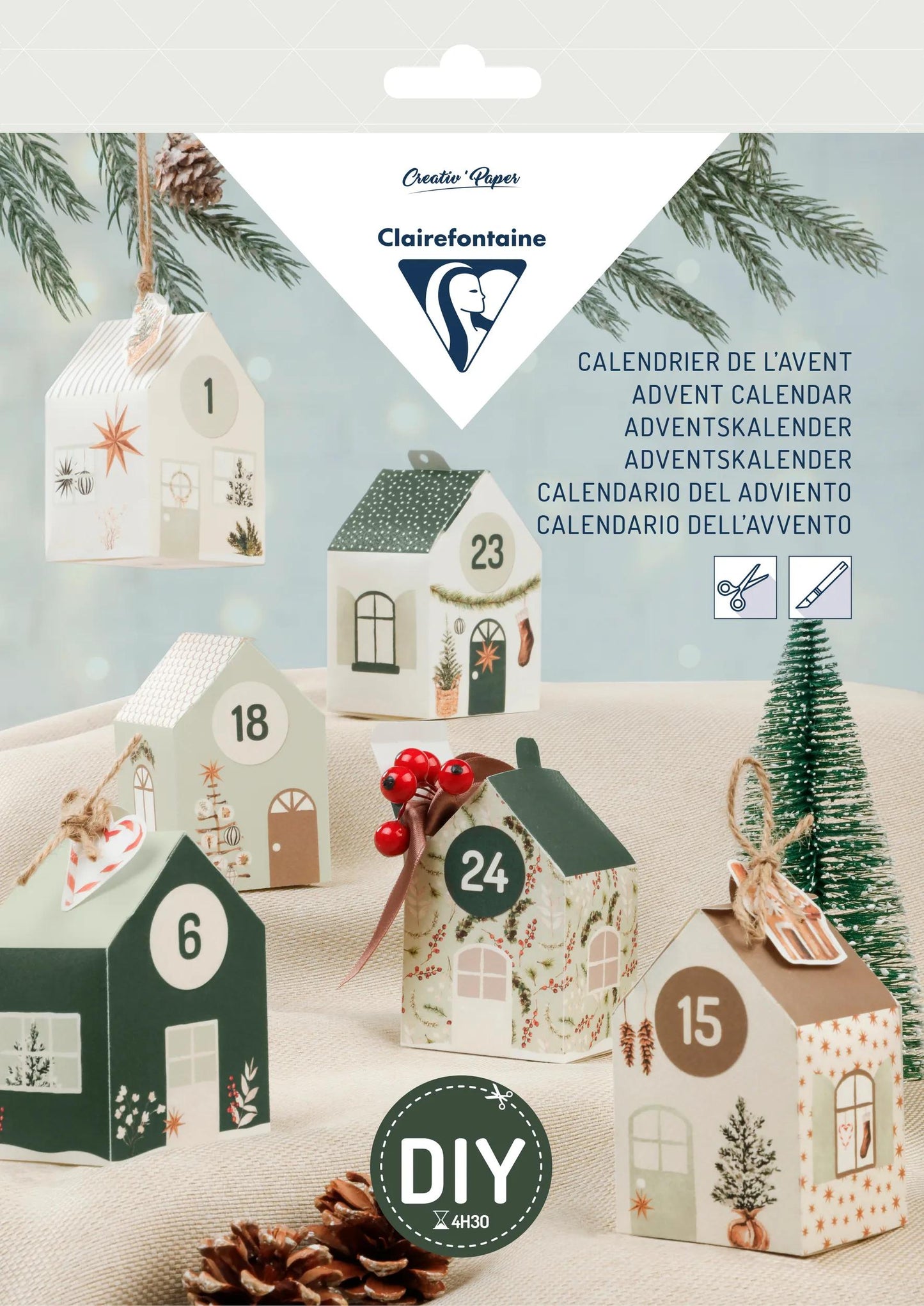 KIT DISCOVERED, 20.6x1.9x29cm - Advent Calendar (Pack x3)