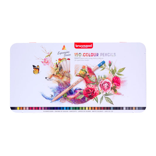 Bruynzeel Expression colour pencil tin | 150 colours