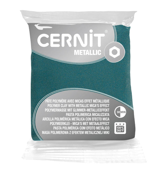 Cernit METALLIC 56 g Turquoise gold - Turquoise gold 54 (Pack x6)