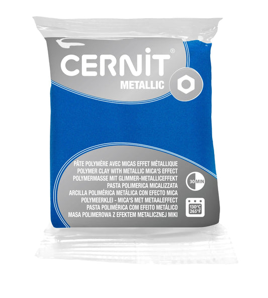 METALLIC Cernit 56 g Blue - Blue 200 (Pack x6)