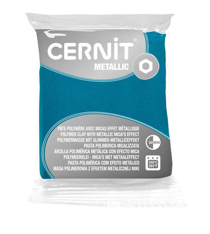 Cernit METALLIC 56 g Turquoise - Turquoise 676 (Pack x6)